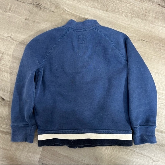 Gap Kids Blue G Letterman Zip Up Sweater jacket cotton toddler size 4-5 - Picture 6 of 6